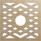Ekena Millwork Chevron Wood Fretwork Pierced Ceiling Medallion, Birch, 24"OD x 6 1/4"ID x 3/8"T CMWP24X24X0375CHBI - alternate 1